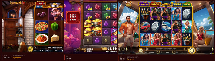 Նկարագրություն բոլոր slots-ի համար